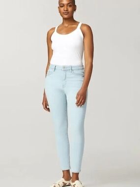 Warp + Weft Light Blue Ankle Skinny Jeans High Waisted Size 2/26